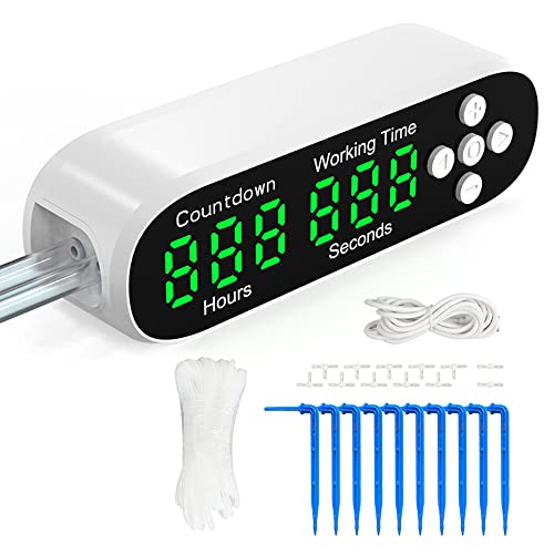 Pongnas Automatisches Wasserversorgungssystem Tropfbewässerungskit für Topfpflanzen LED -Display USB -Strom Programmierbar in Indoor [Home Office Hotel] 5V von Pongnas