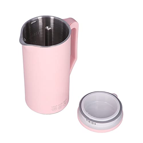 Pongnas Blender Cup, Mini Mixer Tragbarer Mixer mit Fußpolster Design Mini Tragbare 4 Blattblätter 350 Ml USB Wiederaufladbare Juicer für Küchenfrüchte Gemüse Entsaften (EU-Stecker 220V) von Pongnas