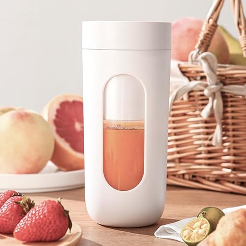 Pongnas Blender Cup, Tragbarer Mixer Mini -Mixer mit Tragbarem USB Wiederaufladbarer Elektrischer Mini -Handheld Saft Extraktor für Heimreisecamping 300 Ml (Tragbarer Saftbecher Z02 (Farbbox-Modelle)) von Pongnas