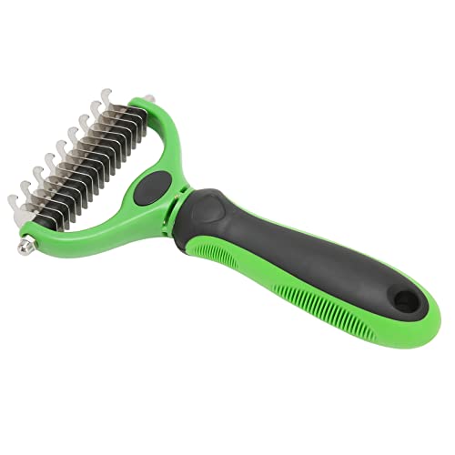 Pongnas Deshedding Hundepinsel, Hundebinsel Zum Abgießen des Kamms für Hunde, der Kamm und Demat -Werkzeug Doppelseitige Knoten Entfernen, Pflegemassage Hund Deshedding Pinsel für Hunde, (L Grün Pongnas Deshedding Hundepinsel, Hundebinsel Zum Abgießen des Kamms für Hunde, der Kamm und Demat -Werkzeug Doppelseitige Knoten Entfernen, Pflegemassage Hund Deshedding Pinsel für Hunde, (L Grün von Pongnas