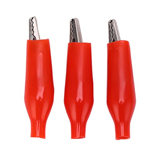 Pongnas ELEKTRISCHE TEST BATTERIE LADEGERÄT KLAMMER FÜR KRAFTLADE ZUBEHÖR 100PCS EINZELGRIFF (Rot) von Pongnas