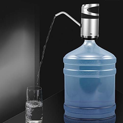 Pongnas Elektrischer Spender Gallon Flaschen -Trinkschalter USB -Ladung für Home Office (GREY) von Pongnas