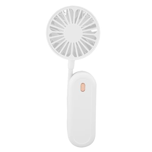Pongnas Handheld -Lüfter, USB -wiederaufladbare Biegbare Halslüfchen, Robuste Leichte Persönliche Tragbare Lüfter mit 3 Windeinstellungen, Ideal für Outdoor, Lernen oder Pendeln von Pongnas