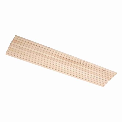 Pongnas Holzkünste Bastelstöcke Dübel Stangenstangen DIY -Werkzeug 5 Größen für Modellgebäude (6mm*30 cm) von Pongnas