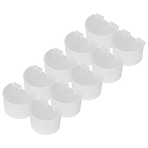 Pongnas Hühnerwasserbecher, Vogelfutter Schüssel Hühnerfuttermittel Hühner Fütterung Wasserpapier Kaninchen Wasser Futter Hängende Drahtkäfige Box 10pcs Vögel Feeder Samenschale für Haustiere (L) Pongnas Hühnerwasserbecher, Vogelfutter Schüssel Hühnerfuttermittel Hühner Fütterung Wasserpapier Kaninchen Wasser Futter Hängende Drahtkäfige Box 10pcs Vögel Feeder Samenschale für Haustiere (L) von Pongnas