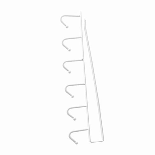Pongnas Küchenlagerständer Schrank Regal Hanging Organizer für Utensilien Töpfe Handtücher Metall Weiß Schwarz 26 X 6,5 X 2,2 cm [Organisieren Sie Ihre Küche] (White) von Pongnas