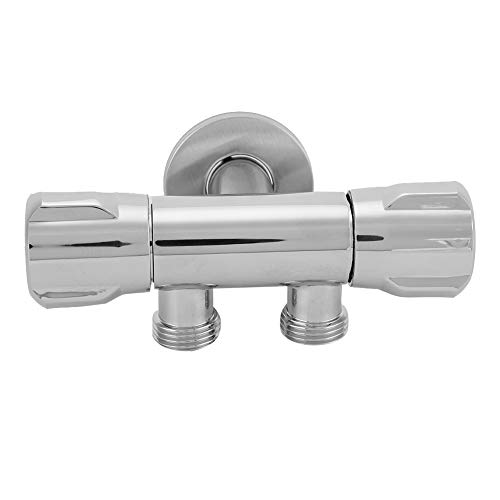 Pongnas Kupfer Doppelschalter Auslasswinkel Ventil Toilette Bidet Dusche Wasserhahn Badezimmer Zubehör G1/2 von Pongnas