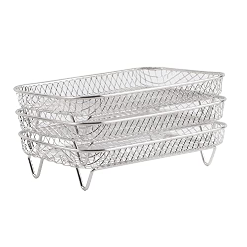 Pongnas Luftfritteuse -Rack -Dehydratorständer Stapelbare Edelstahl -Fritteuse -Zubehör 3 Stcs/Set für DZ201 Foodi Three Pongnas Luftfritteuse -Rack -Dehydratorständer Stapelbare Edelstahl -Fritteuse -Zubehör 3 Stcs/Set für DZ201 Foodi Three von Pongnas
