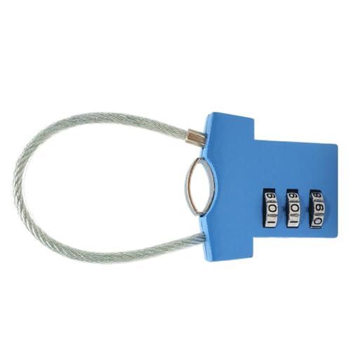 Pongnas Niedliche Tragbare Kombinationsschloss Zink -Legierungs -Kleidung Geformtes Vorhängeschloss für Koffergepäckanlagenkamerasetasche (BLUE) von Pongnas