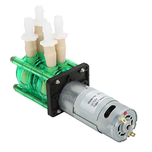 Pongnas Peristaltische Pumpe, Peristaltische Pumpen Aquariumdosierpumpe mit BPT -Röhrchenstabil für Experiment (DC12V) von Pongnas
