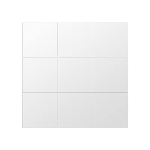 Pongnas Quadratspiegel Wandaufkleber 15 Cm Selbstkleberfliesen 3D Spiegel Dekorativ Blau Schutzfilm Kunststoff 25pcs DIY Reflektierende Mosaik -Heimbüro Veranda von Pongnas