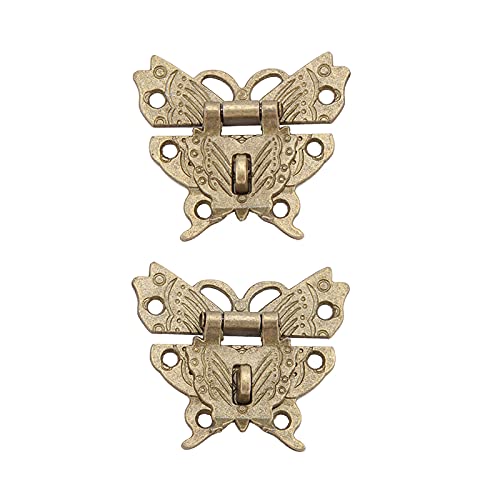 Pongnas Retro Vintage Dekoratives Schloss-Set für Holzschmuckkästchen, Schrank, Anwendbare Szene von Pongnas