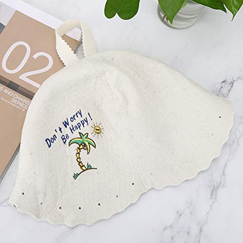 Pongnas Sauna Hut, Sauna Hut für Frauen Wolle Wolle Innensauna -Accessoires Empfunden für Männer und Frauen für Spa, Dampfbad, Banya, Badehaus Pongnas Sauna Hut, Sauna Hut für Frauen Wolle Wolle Innensauna -Accessoires Empfunden für Männer und Frauen für Spa, Dampfbad, Banya, Badehaus von Pongnas