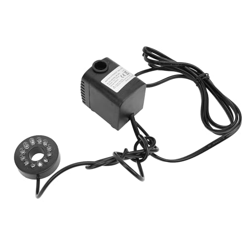 Tauchbrunnen-Wasserpumpe, IP68-Außenwasserpumpe mit 12 LED-Leuchten, Anpassbare Durchflussrate, Leiser Betrieb, Einfache Reinigung, 4 Wassermuster und Farben für Aquarium, Tauchbrunnen-Wasserpumpe, IP68-Außenwasserpumpe mit 12 LED-Leuchten, Anpassbare Durchflussrate, Leiser Betrieb, Einfache Reinigung, 4 Wassermuster und Farben für Aquarium, von Pongnas