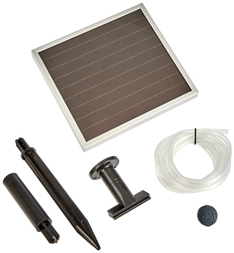 Pontec 46785 Pondo-Solar Air 150 Plus - Solarbelüfterpumpe zur Sauerstoffversorgung / schwimmendes Solarstromsystem / Belüftungsset für den Teich von Pontec