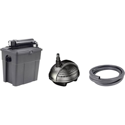 Pontec 50239 MultiClear Set 8000 - Komplettset aus Filterpumpe und Durchlauffilter / Durchlauffilterset / Mehrkammerfilter, Schwarz Pontec 50239 MultiClear Set 8000 - Komplettset aus Filterpumpe und Durchlauffilter / Durchlauffilterset / Mehrkammerfilter, Schwarz von Pontec