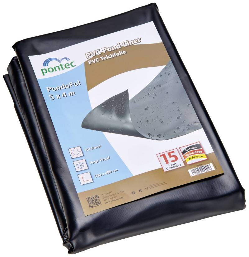 Pontec 90005 Pvc Teichfolie 5 M X 4 M Gartenteich Aquaristik Teichbau Folie B-Ware von Pontec
