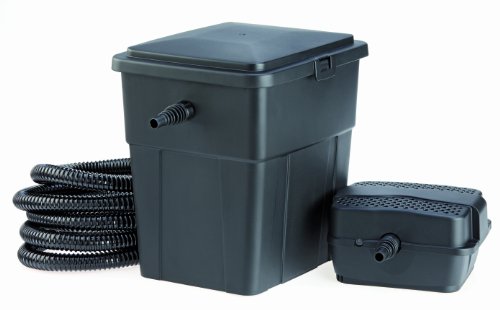 Pontec 51226 PondoClear Set 4000 - Mehrstufiges Filtersystem aus Durchlauffilter und UVC-Einheit (7 Watt) / Komplettset, Blau von Pontec