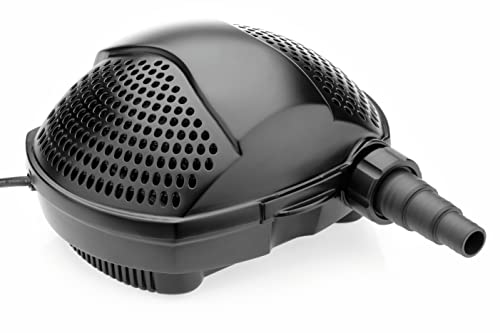 Pontec 51180 PondoMax (Eco 14000) Filterpumpe Teich, Wasserfall, Filteranlage, Teichpumpe für Außen, Energieeffiziente Bachlaufpumpe zur Filtereinspeisung, 10 m Kabel von Pontec