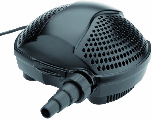Pontec 50855 PondoMax (Eco 5000) Filterpumpe Teich, Wasserfall, Filteranlage, Teichpumpe für Außen, Energieeffiziente Bachlaufpumpe zur Filtereinspeisung, 10 m Kabel, Schwarz von Pontec
