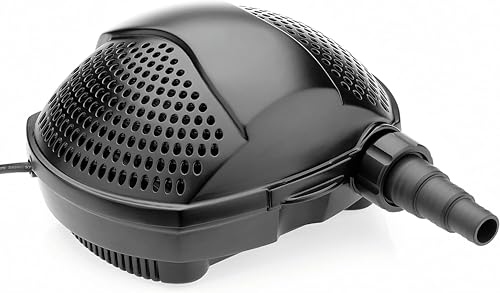 Pontec 50857 PondoMax (Eco 8000) Filterpumpe Teich, Wasserfall, Filteranlage, Teichpumpe für Außen, Energieeffiziente Bachlaufpumpe zur Filtereinspeisung, 10 m Kabel | Schwarz von Pontec