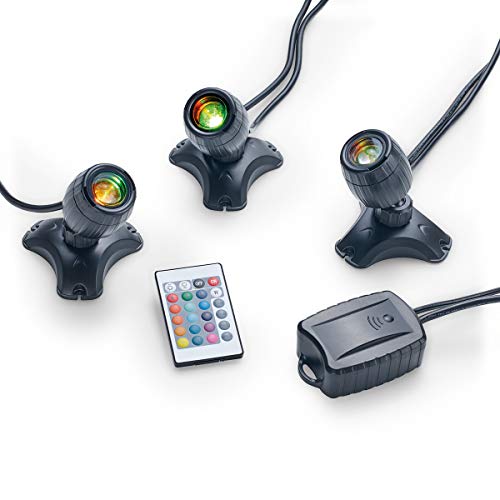 Pontec PondoStar LED RGBW Set 3 - Beleuchtung für Teich und Garten von Pontec