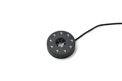 Pontec PondoStar LED Ring Compact, schwarz - Unterwasserbeleuchtung (IP68), warmweiße LEDs, Teich, Garten, Leuchtring für Wasserspiele von Pontec