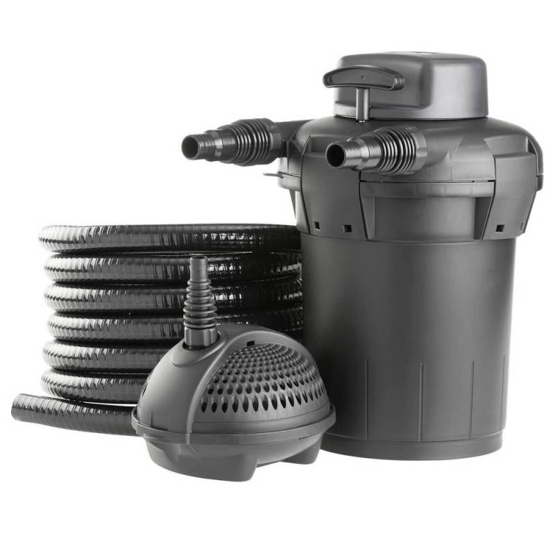 Pontec Teichfilter Druckfilter-Set 50753, mit UVC-Klärgerät von Pontec