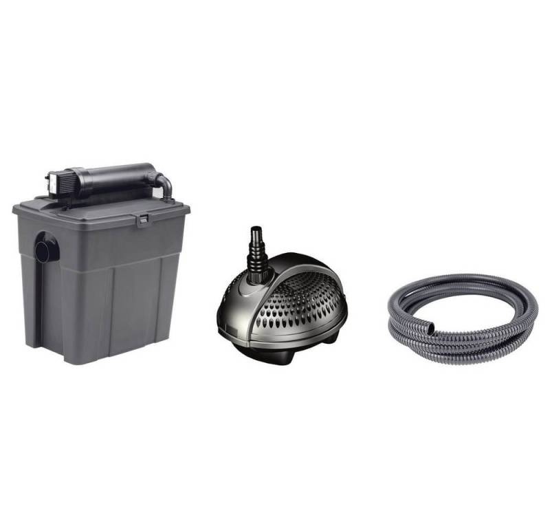 Pontec Teichfilter Teich-Filterset 8000 mit UVC und Pumpe, mit UVC-Klärgerät von Pontec