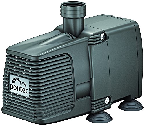 Pontec 57509 PondoCompact 2000 - Outdoor-Statuenbrunnenpumpe / kompakte Brunnenpumpe für Fontänen, Wasserspiel, Wasserspeier, Grau von Pontec