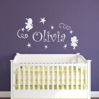 Fee Name Wand Aufkleber Personalisierte Kinderzimmer Dekor P156 von PonyDecal