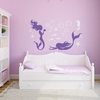 Meerjungfrau Wand Aufkleber Mädchenzimmer Dekor, Vinyl Sticker P191 von PonyDecal