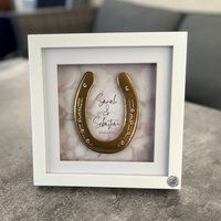 Personalisiertes Hochzeitsgeschenk Hufeisen Zur Hochzeit Silberhochzeit Goldene Personalisiertes Hochzeitsgeschenk Hufeisen Zur Hochzeit Silberhochzeit Goldene von PonypantoffelnShop