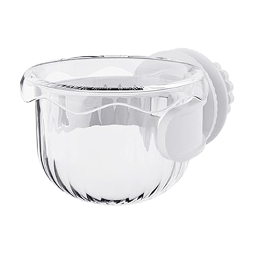 Automatischer Vogelfutterspender für Innenräume mit großer Kapazität einfacher Befestigung am Käfig (White, 7.2X9.5X5CM) von Poo4kark