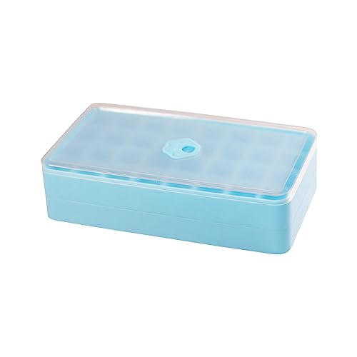 Drücken Sie das Eis heraus. Eiswürfel-Eisbox mit großer Kapazität, Haushaltspresse-Eisbox, Eisaufbewahrungsbox Silikon Eiswürfelform Mit Deckel Blumen von Poo4kark