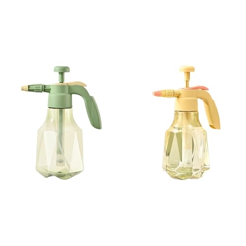 Gießkanne Gartensprüher mit Pumpe, verstellbare Messingdüse Pumpsprühflasche mit Überdruckventil Sprühflasche Luftdruckwässerung Drucksprüher (2er Set) von Poo4kark