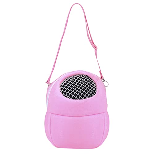 Haustier-Rucksack, verstellbare Träger, Haustier-Frontnetz-Rucksack, Haustier-Umhängetasche, atmungsaktive Hamstertasche Katzenrucksack Für 2 Katzen (Pink, S) von Poo4kark