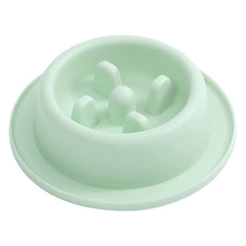 Poo4kark Cute Pet Langsame Fütterung von Hunden, Fressnapf, stoppt das Fressen von Welpen, Futternapf in Form eines Ti-Futternapfs, Katzennapf, Hundenapf, Fressnapf für Haustiere (Green, 17x4.5cm) von Poo4kark