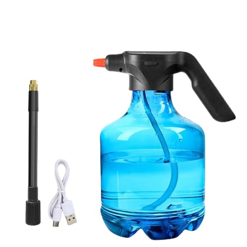 Poo4kark Gießkanne Gartensprüher Automatic Spray 3L Watering Can, verstellbare Messingdüse Pumpsprühflasche, Sprühflasche Luftdruckwässerung Drucksprüher (Blau) von Poo4kark