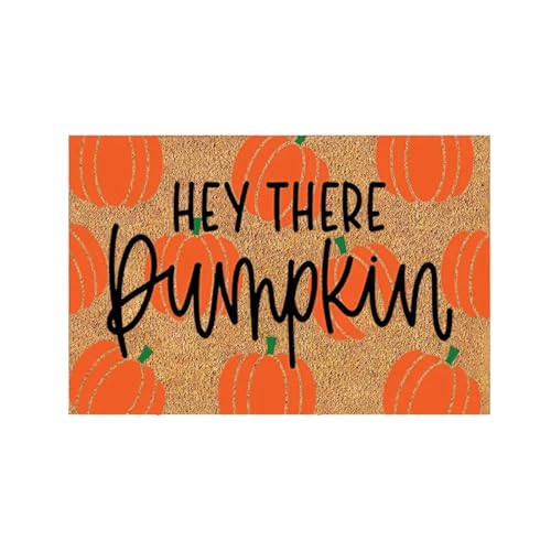 Poo4kark Halloween Bodenschutzmatte Dekoratives Teppichmotiv Saisonale Festtagsdekoration Innen Außenbereich (Khaki, 60x40cm) von Poo4kark