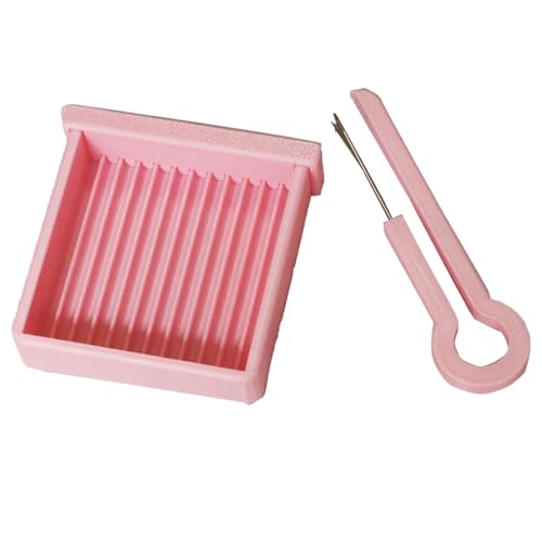 Poo4kark Home Perlennadel-Pinzette Aligner-Tablett-Set, Perlen-Set mit Nadel-Pinzette, Perlen- Aligner-Tablett-Werkzeug zum Basteln von Schmuckarmbändern (7cm) von Poo4kark