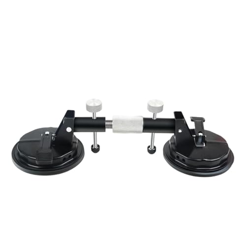 Saugnapf Heavy Duty Aluminium Vakuum Glas Puller Boden Fixer Für Laminat Boden (Black, 40cm) von Poo4kark