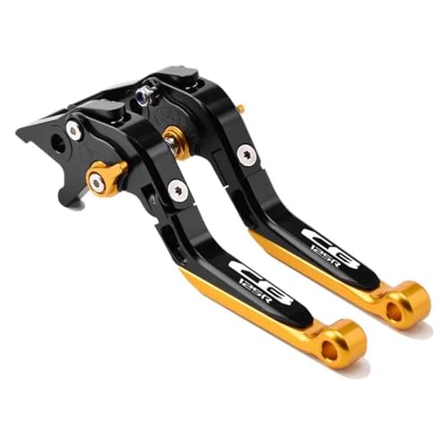 PooBa Motorrad Bremshebel Hebel Für Honda CB125R CB 125R CB 125 R CNC-Verstellbarer Faltbarer Ausziehbarer Rollerbrems- Und Kupplungshebelgriff Bremskupplungshebel Lenker (Color : C) von PooBa