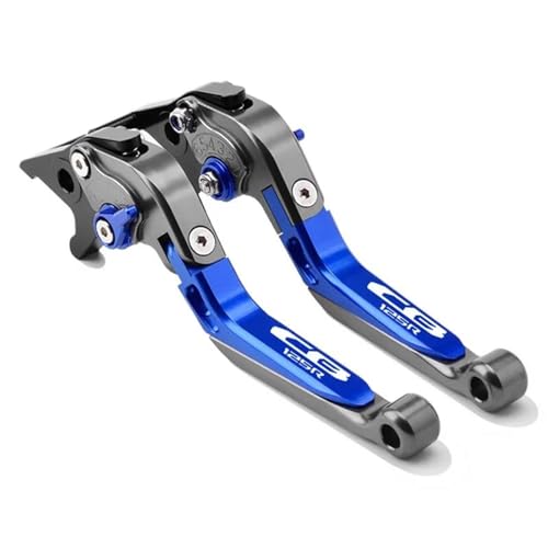 PooBa Motorrad Bremshebel Hebel Für Honda CB125R CB 125R CB 125 R CNC-Verstellbarer Faltbarer Ausziehbarer Rollerbrems- Und Kupplungshebelgriff Bremskupplungshebel Lenker (Color : W) von PooBa