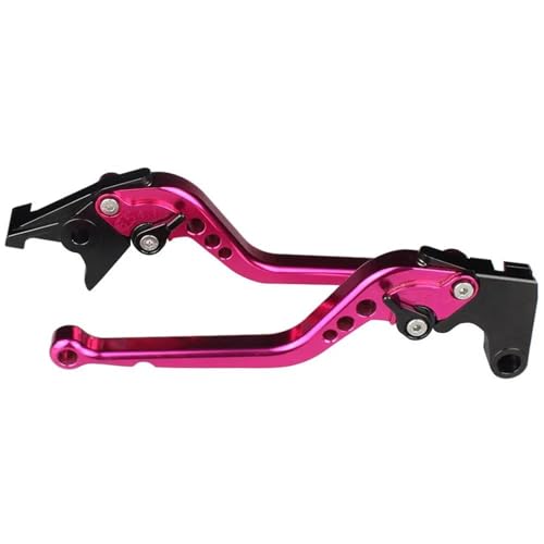 PooBa Motorrad Bremshebel Hebel Für Yamaha WR125X/R 2010-2016 WR 125X/R CNC Kurze Lange Motorrad Griff Grip Griffe Zubehör Bremskupplungshebel Lenker (Color : Long Pink), qinghang118 von PooBa