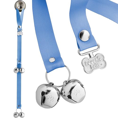 PoochieBells Handgefertigte Hundetürklingel für das Töpfchentraining - einfach & schnell, Hundesichere USA-Made Hundetürklingel mit perfektem Klang, Hundetrainer empfohlen seit über 20 Jahren, von PoochieBells