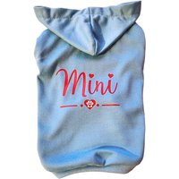 Personalisierter Hunde Hoodie - Baby Blauer Benutzerdefinierte Hunde Sweatshirt Blaue Haustierkleidung Hundekleidung Poochie Tees von PoochieTees