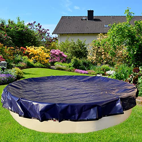 Winter Poolabdeckung oval mit Randverstärkung | Winterabdeckplane für Pool mit Materialstärke 300g/m² | Poolabdeckplane für Überwinterung | Poolplane Winterfest für Beckenmaß: 7,40m x 3,50m von Pool Chlor Shop