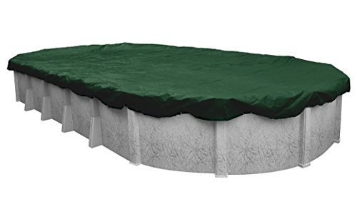 Pool Mate 321527-4-PM Heavy-Duty Winter Oval Above-Ground Pool Cover, 15 x 27-ft, Grass Green von Pool Mate