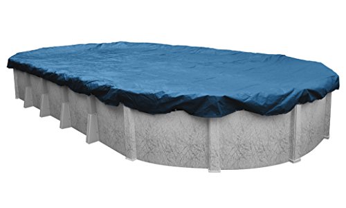 Pool Mate 351632-4PM Heavy Duty Blue Winter Pool Cover für ovale oberirdische Schwimmbäder, 4.9 x 9.8 m Oval Pool, 4.9 x 9.8 m Pool von Pool Mate